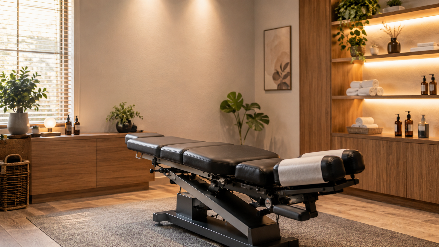 Behandlungsraum der ReSet Chiropraktik Praxis in Kempen
